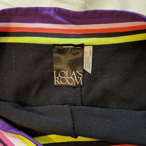 Neon stripes mini-skort - Picture 5 of 6